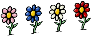 Dessin de fleurs multicouleurs